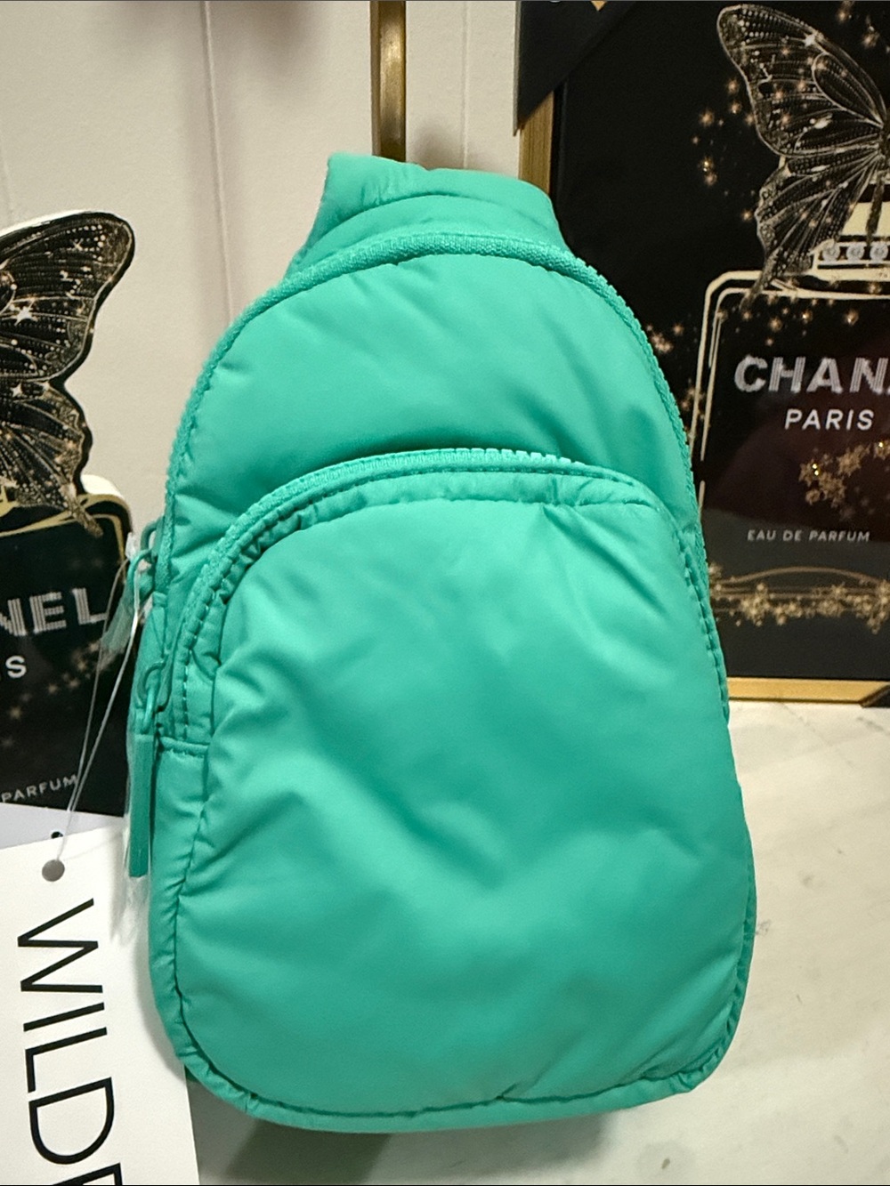 Wildfox Mint Green Crossbody Sling Bag